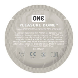 Набор латексных презервативов One Pleasure Dome с расширенной головкой (цена за 5 шт.)