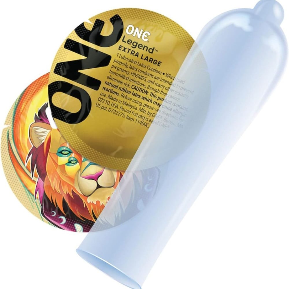 Презервативи - Презервативи латексні ONE Legend великого розміру (ціна за упаковку, 3 шт.) 2