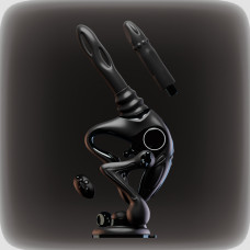 Секс-машина Upko UEROS Nexus Power Black з фрикціями, вібрацією та обертальною стимуляцією, чорна