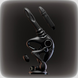 Секс-машина Upko UEROS Nexus Power Black с фрикциями, вибрацией и вращательной стимуляцией, черная