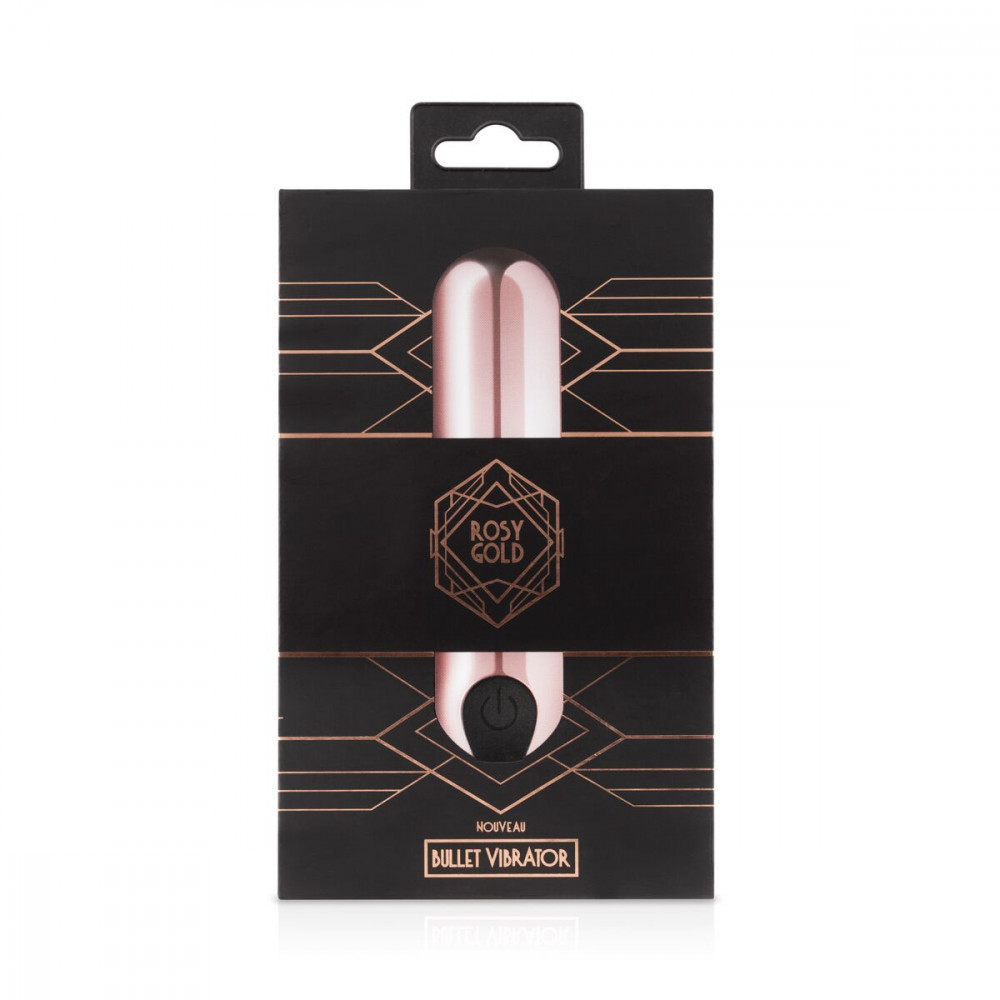 Клиторальный вибратор - Вибропуля Rosy Gold — Nouveau Bullet Vibrator, перезаряжаемая 2