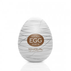 Мастурбатор-яйцо Tenga Egg Silky II с рельефом в виде паутины