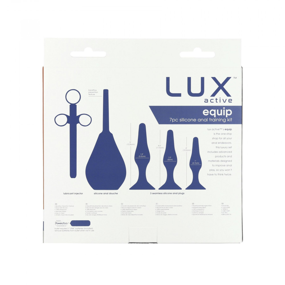 Наборы анальных пробок - Набор анальных игрушек для новичков Lux Active – Equip – Silicone Anal Training Kit 3