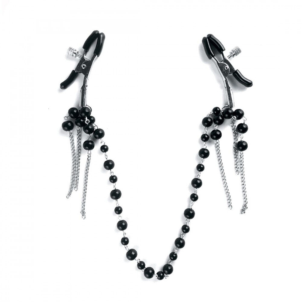 Интимные украшения - Зажимы для сосков Art of Sex - Nipple clamps Afina Black