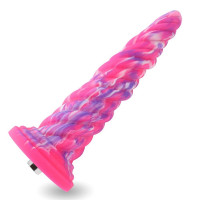 Фантазийный фаллоимитатор 10.12″ для секс-машин Hismith Silicone Dildo rose Monster Series, KlicLok