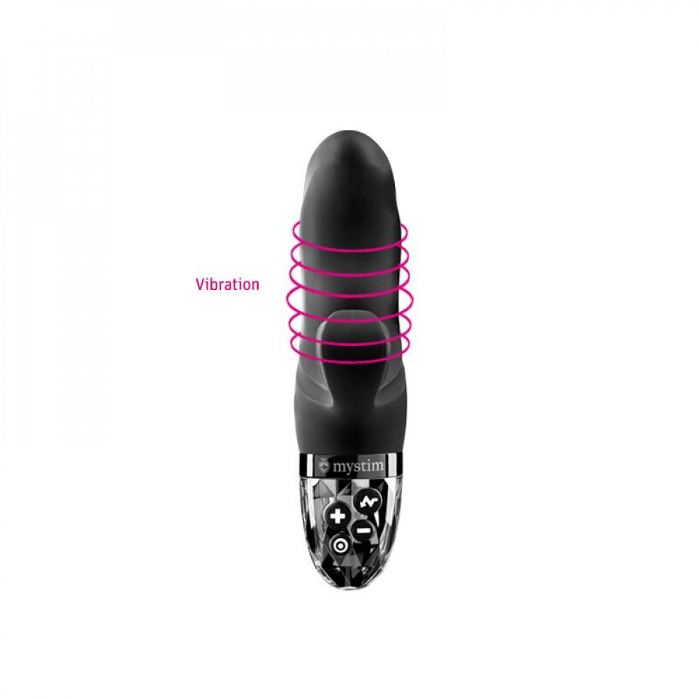 Різне - Вібратор-кролик з електростимуляцією Mystim Hop Hop Bob Black Edition 5