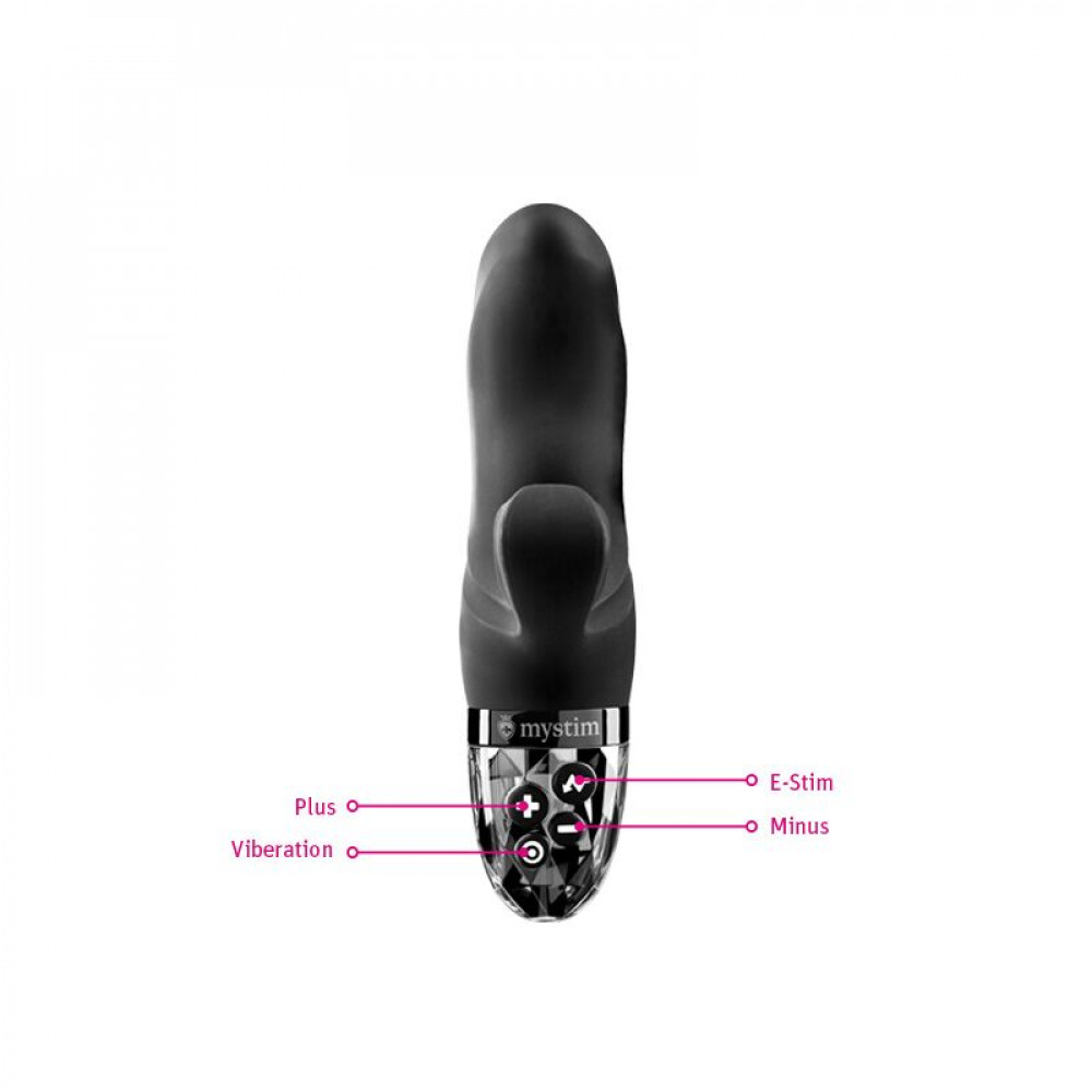 Різне - Вібратор-кролик з електростимуляцією Mystim Hop Hop Bob Black Edition 4