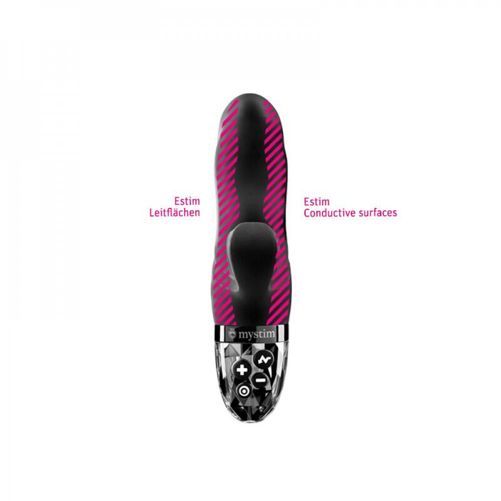 Різне - Вібратор-кролик з електростимуляцією Mystim Hop Hop Bob Black Edition 3