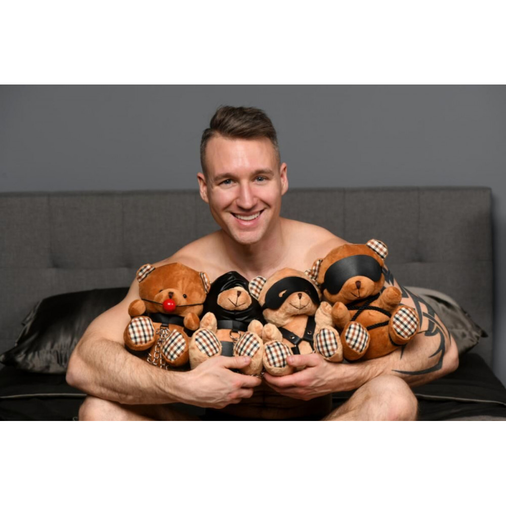 Секс приколы, Секс-игры, Подарки, Интимные украшения - Игрушка плюшевый медведь HOODED Teddy Bear Plush, 23x16x12см 6