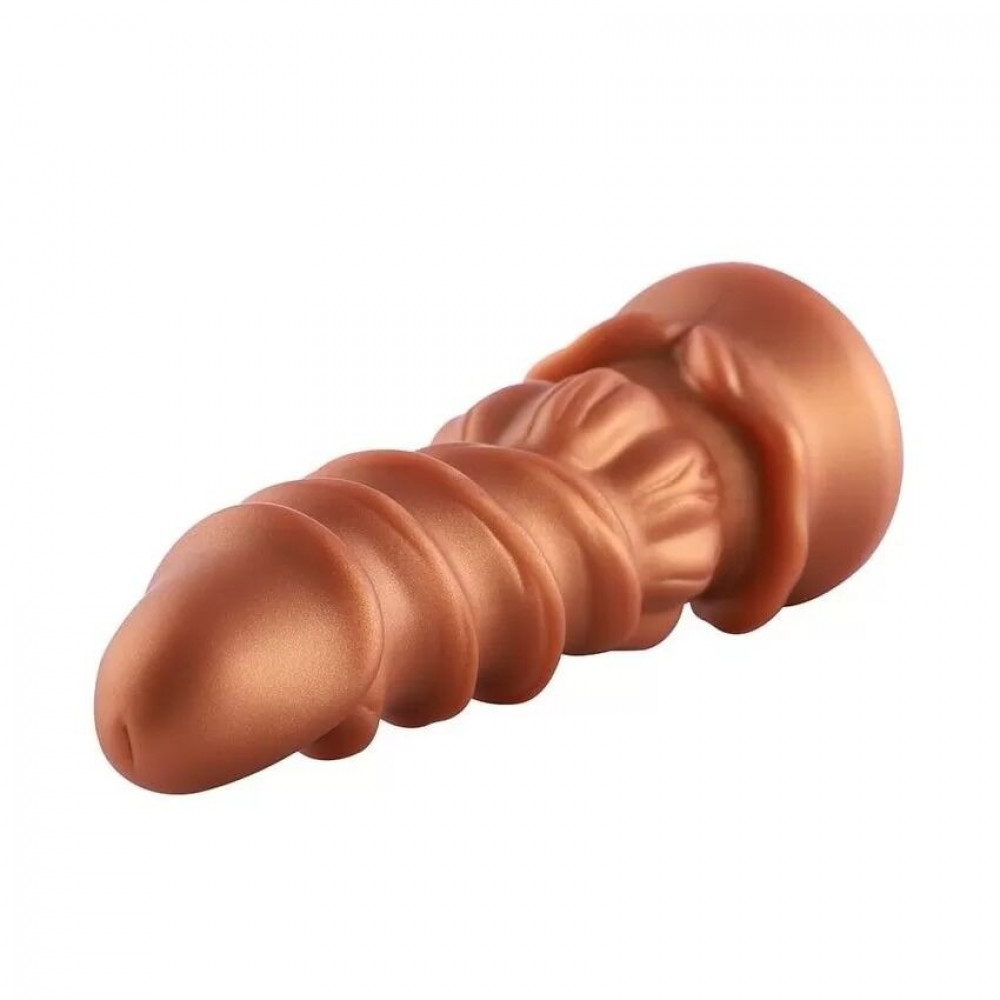  - Силиконовый дилдо Hismith Spiral Grain Silicone Dildo Monster Series 4