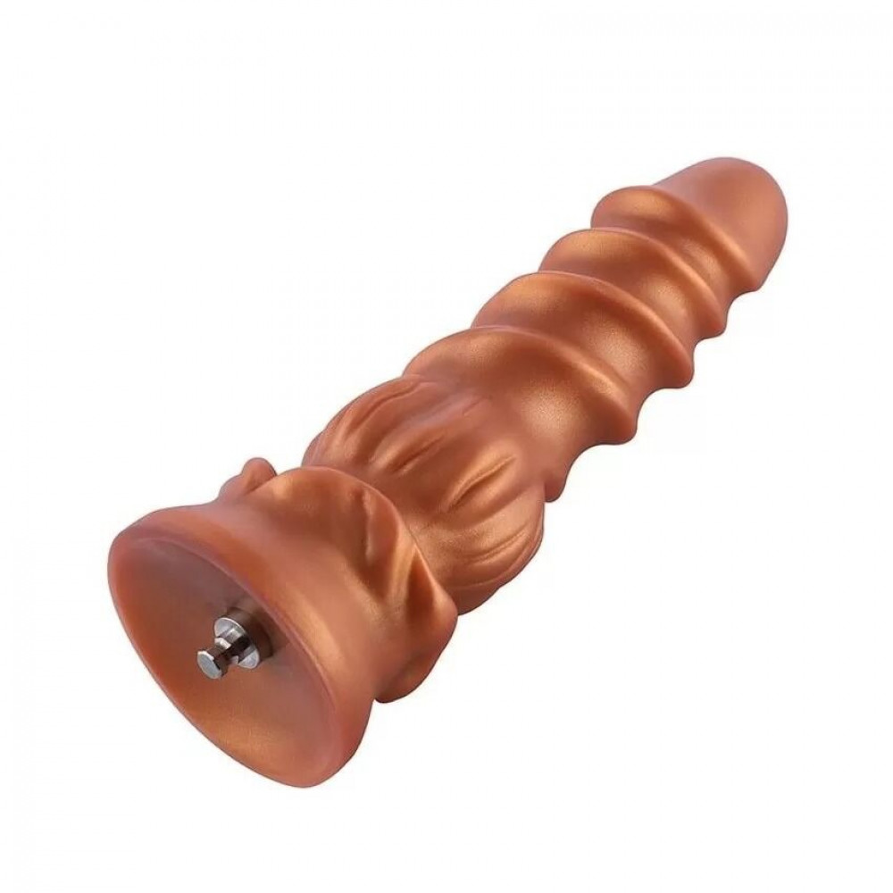  - Силиконовый дилдо Hismith Spiral Grain Silicone Dildo Monster Series