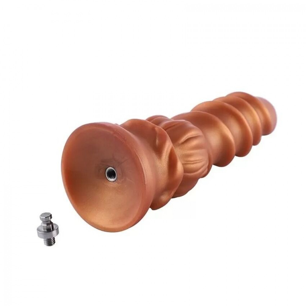  - Силиконовый дилдо Hismith Spiral Grain Silicone Dildo Monster Series 6