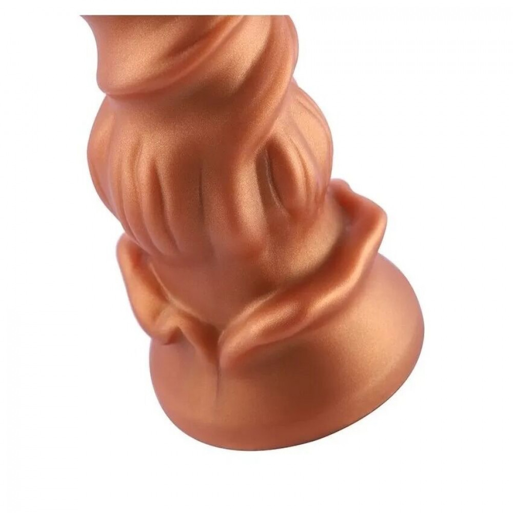  - Силиконовый дилдо Hismith Spiral Grain Silicone Dildo Monster Series 5