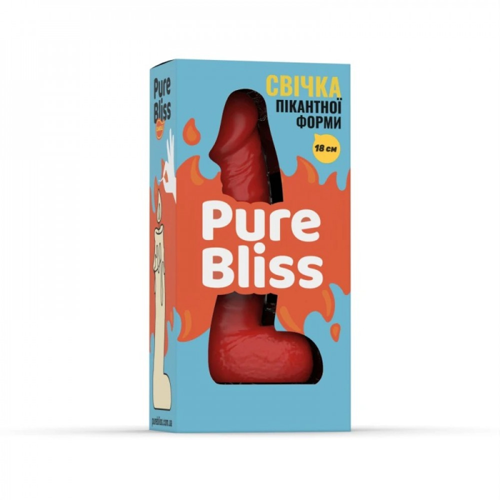  - Свічка пікантної форми Pure Bliss BIG Red червона, 18 см 5