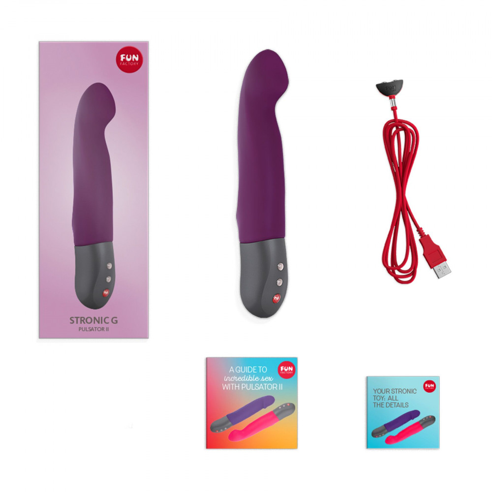 Классический вибратор - Пульсатор для точки G Fun Factory STRONIC G FORTE sage green, 8 режимов, супермощный 5