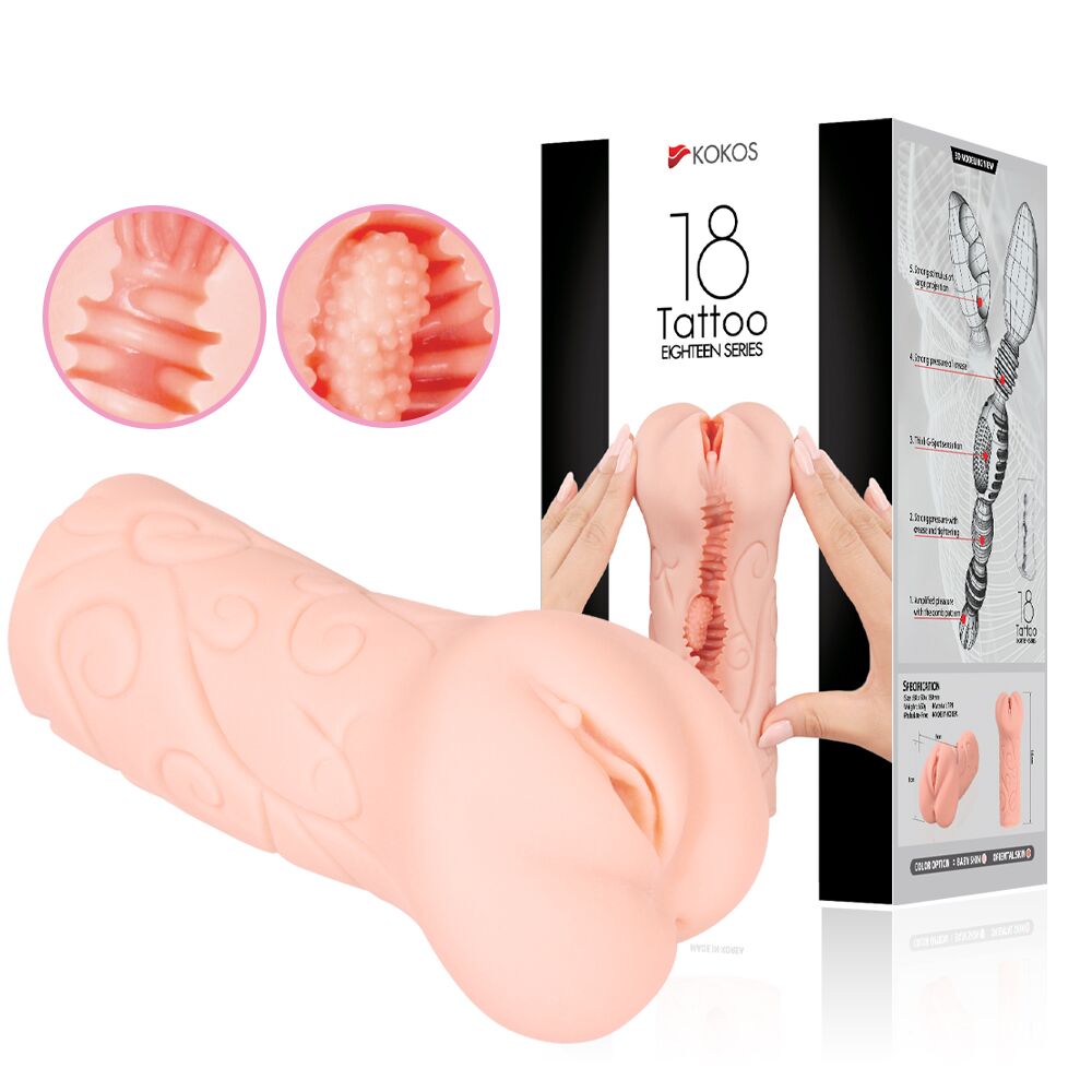 Мастурбаторы без вибрации - Мастурбатор-вагина Kokos Tattoo 3