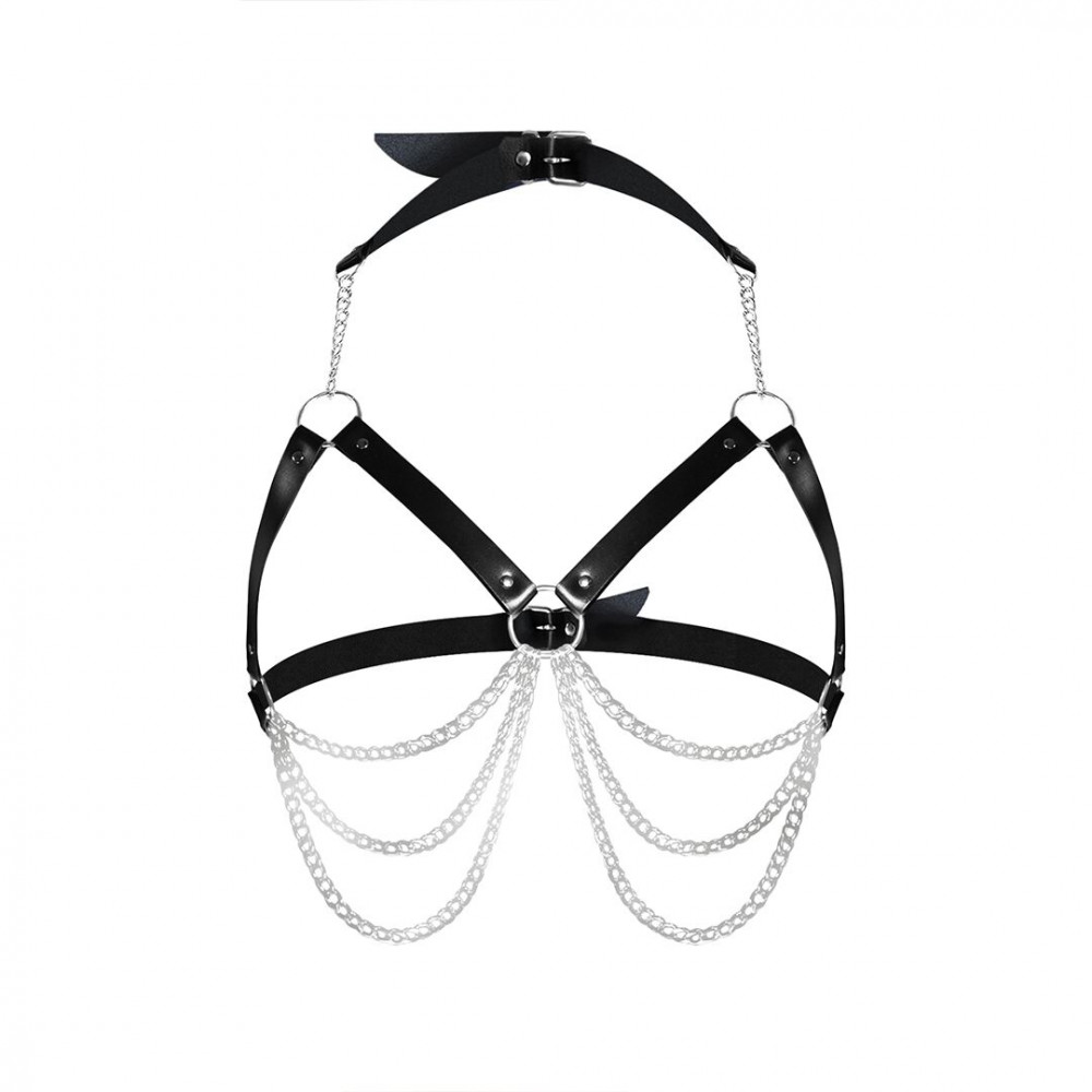 Разное - Женская портупея Art of Sex - Louise черная XS-2XL, экокожа