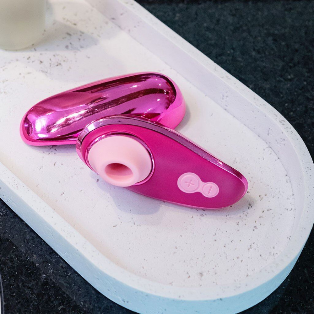 Вакуумный вибратор - Вакуумный клиторальный стимулятор Womanizer Liberty 2 Iggy Azalea, 8 режимов, магнитная крышечка 8