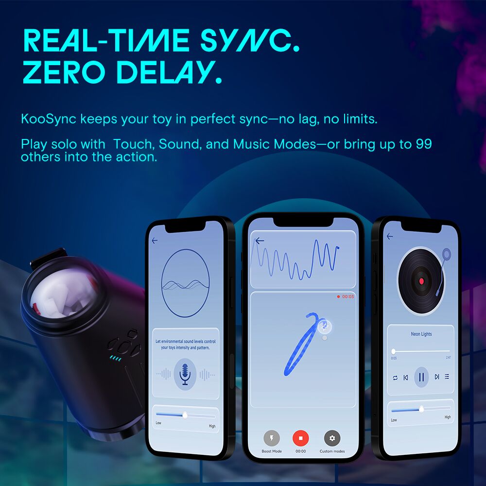 Мастурбаторы с вибрацией - Смарт-мастурбатор Kaotik Labs The Shotty, режим edging, вибрация, вращение и имитация фрикций 12