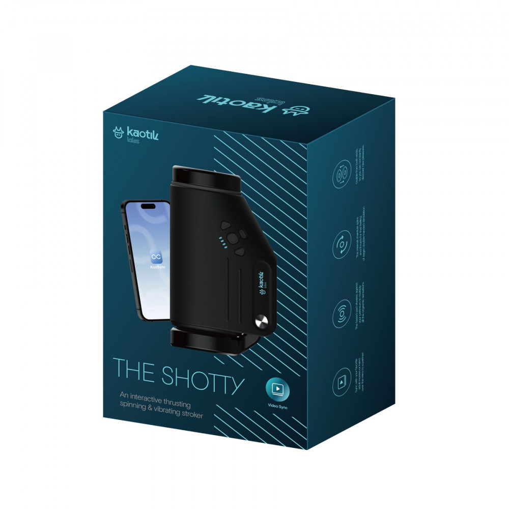 Мастурбаторы с вибрацией - Смарт-мастурбатор Kaotik Labs The Shotty, режим edging, вибрация, вращение и имитация фрикций 8
