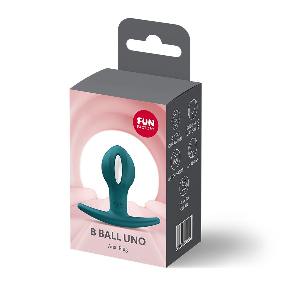 Анальні іграшки без вібрації - Анальна пробка Fun Factory B BALLS UNO Bottle Green 6