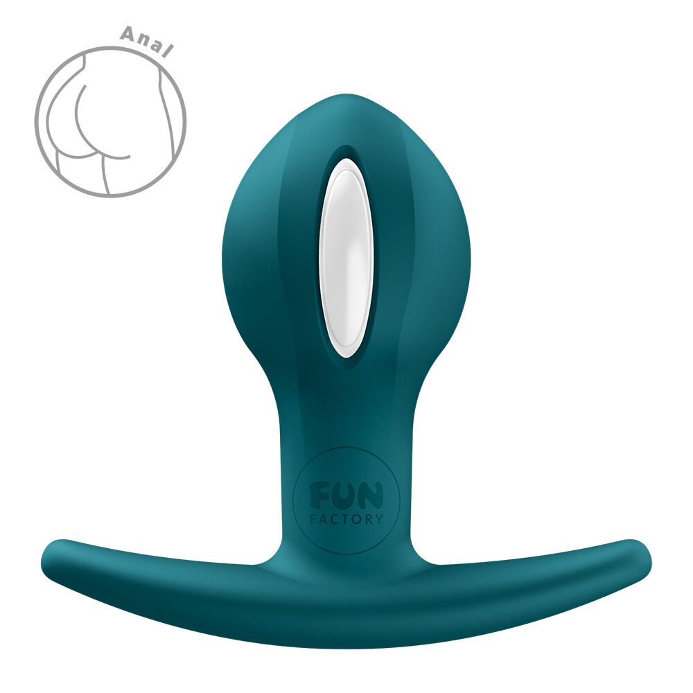 Анальні іграшки без вібрації - Анальна пробка Fun Factory B BALLS UNO Bottle Green 3