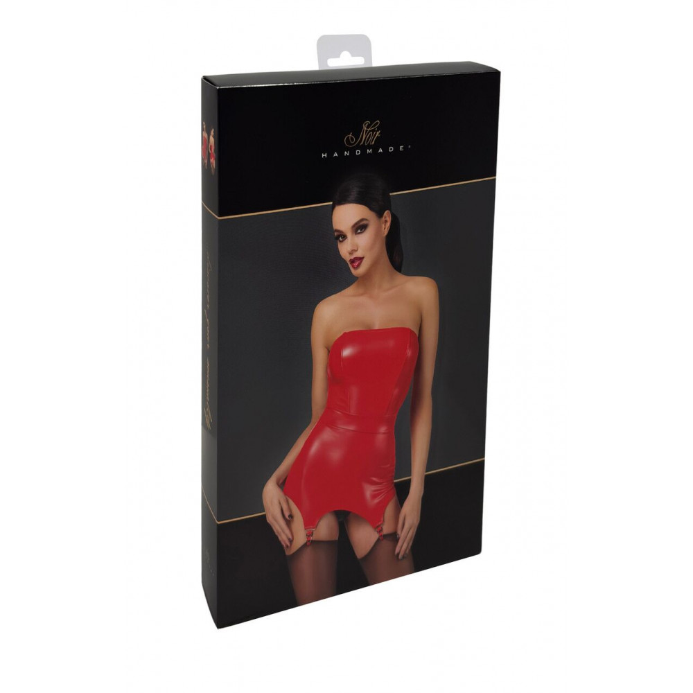  - Корсет з підв'язками для панчіх Noir Handmade F368 Bombshell Fierce Corset-belt Red L 10