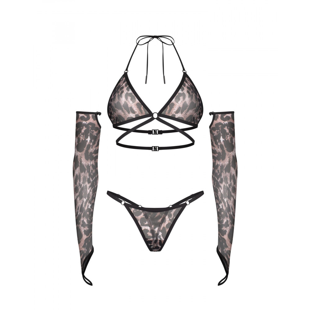 Еротичні комплекти - Комплект Obsessive Addia 3-pcs set S/M 7