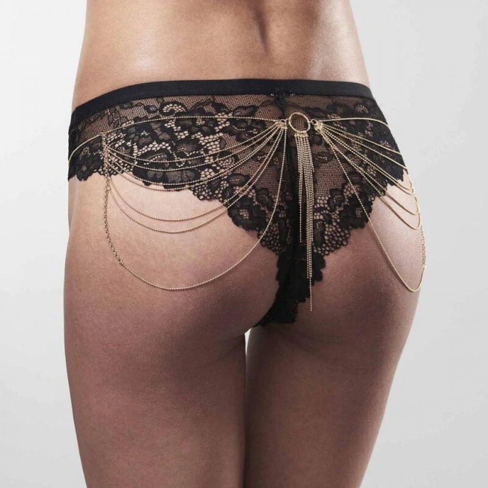 Різне - Ланцюжок трусики або ліф Bijoux Indiscrets MAGNIFIQUE Waist Chain - Gold, прикраса на тіло 1