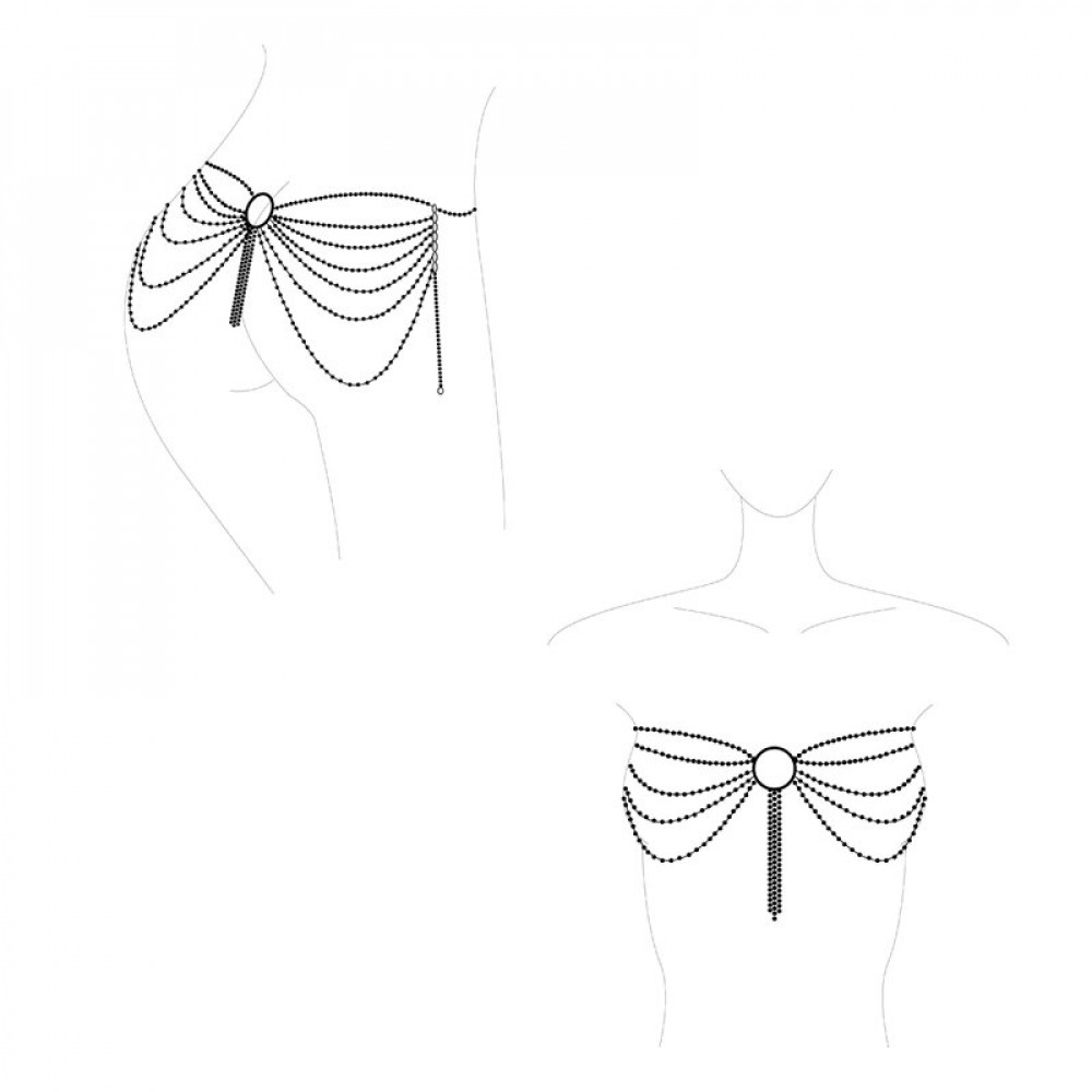 Різне - Ланцюжок трусики або ліф Bijoux Indiscrets MAGNIFIQUE Waist Chain - Gold, прикраса на тіло 2