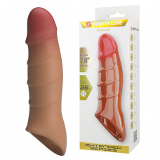Подовжуюча насадка PRETTY LOVE - Damell Penis Sleeve Brown, BI-026278N-1