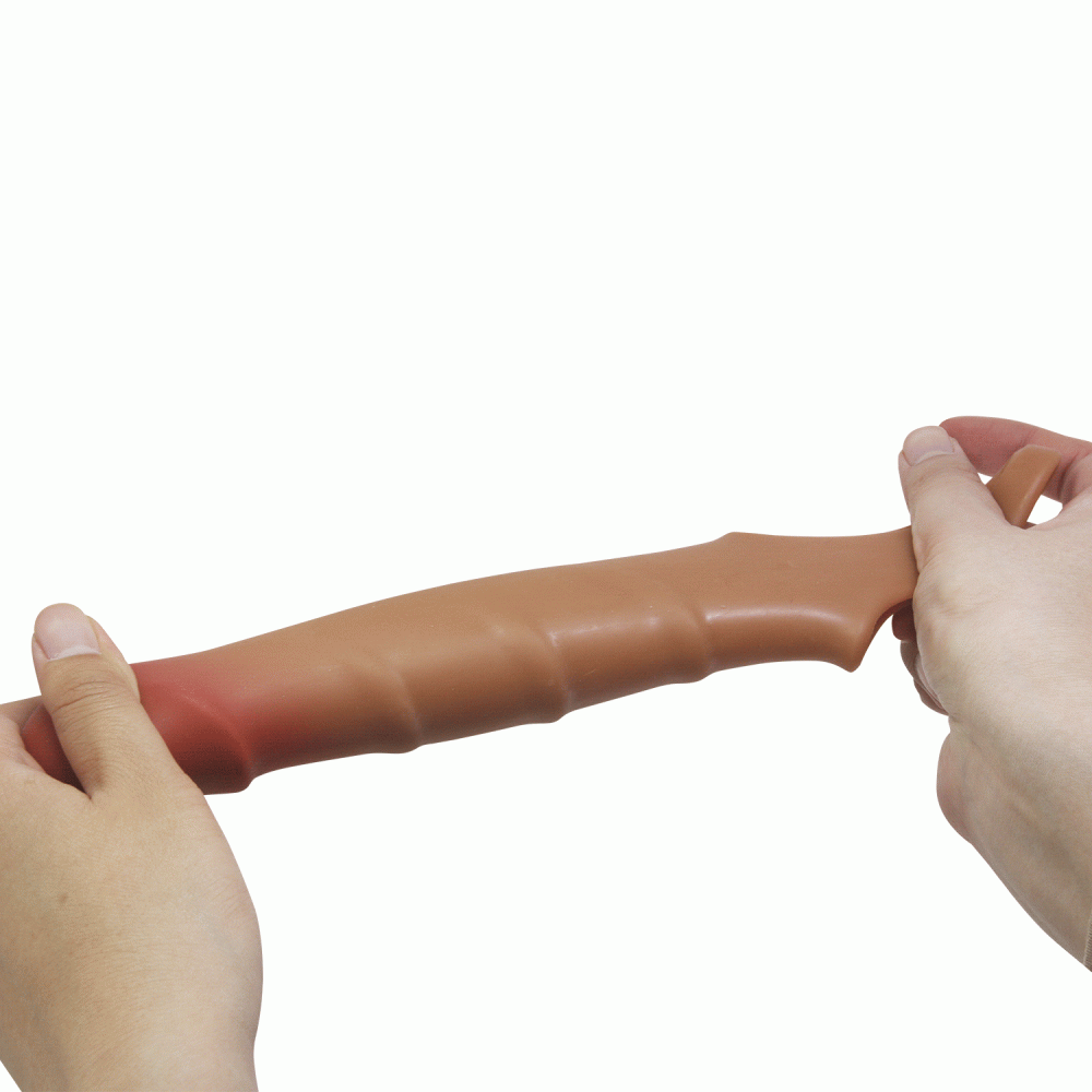  - Подовжуюча насадка PRETTY LOVE - Damell Penis Sleeve Brown, BI-026278N-1 1