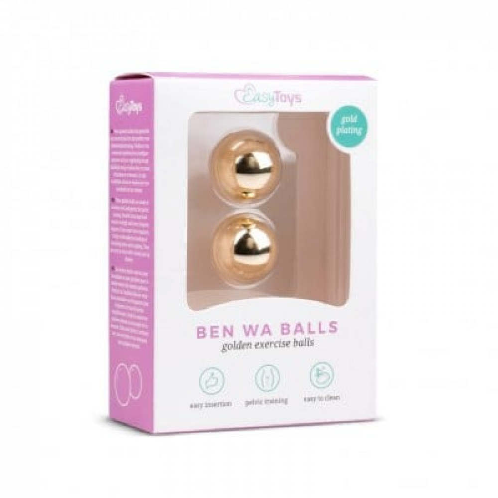 Секс игрушки - Вагинальные шарики Gold ben wa balls, 22 мм