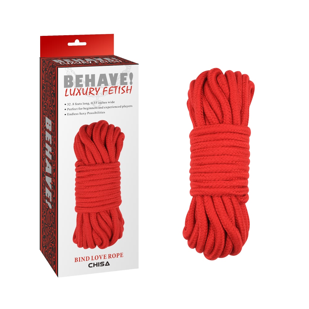 Наручники, веревки, бондажы, поножи - Веревка для бондажа Chisa Behave Bing Love Rope