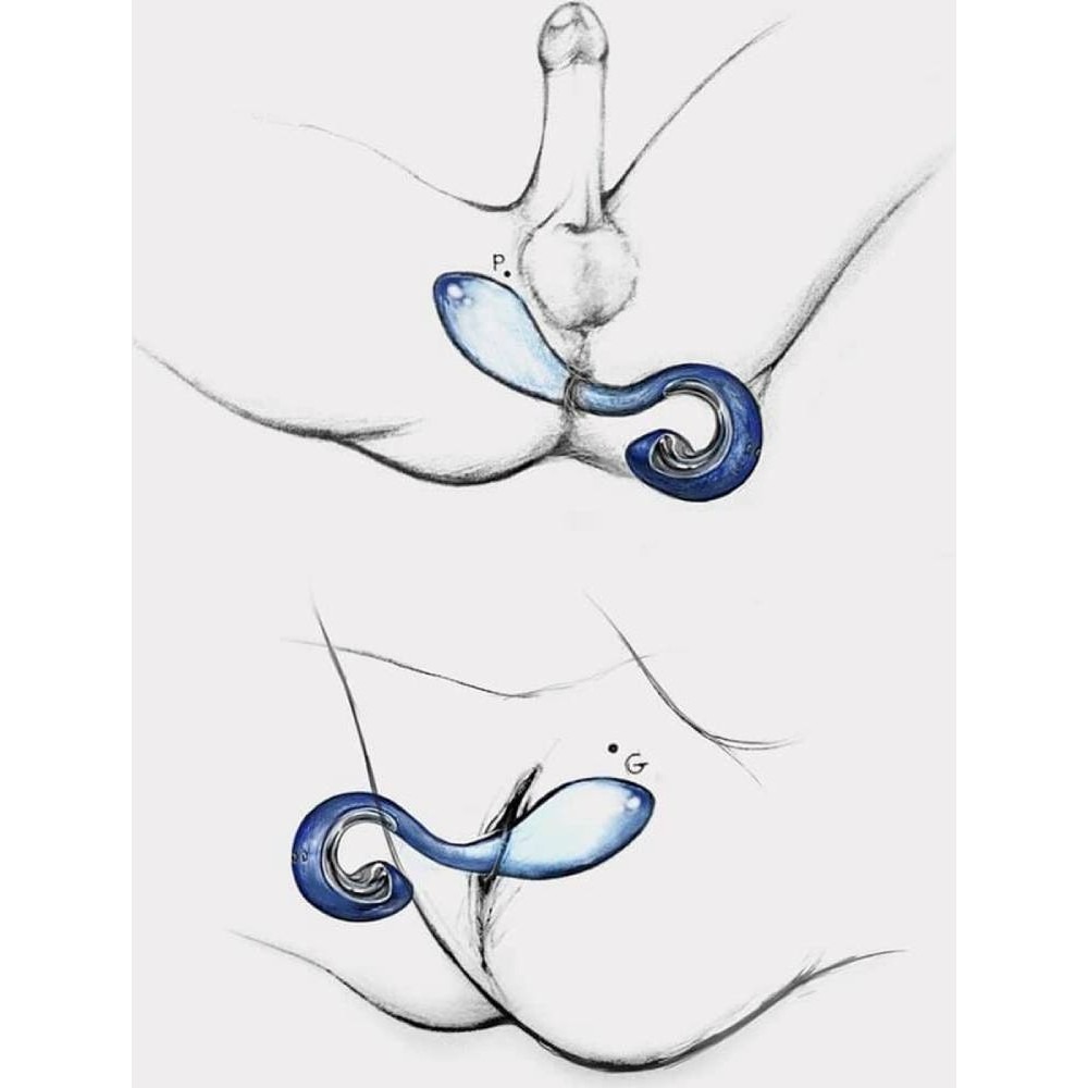  - Вібратор для точок G та P Gpop2 синій, 12.5 х 2.8 см 3