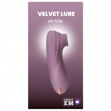 Кліторальний вібратор Sweet Em з вакуумом, сіро-фіолетовий, 11 см