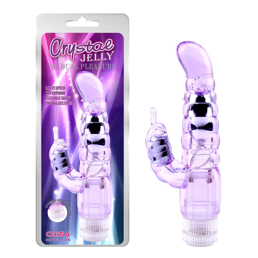 Разное - Вибратор-кролик Chisa Crystal Jellie Pleaser
