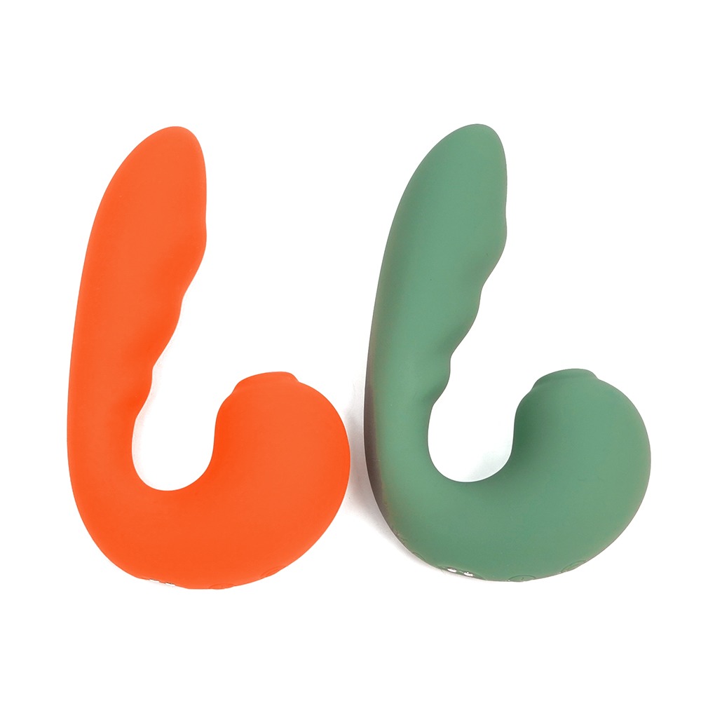 Різне - Вібратор із кліторальним стимулятором Sweet Em, помаранчевий 2