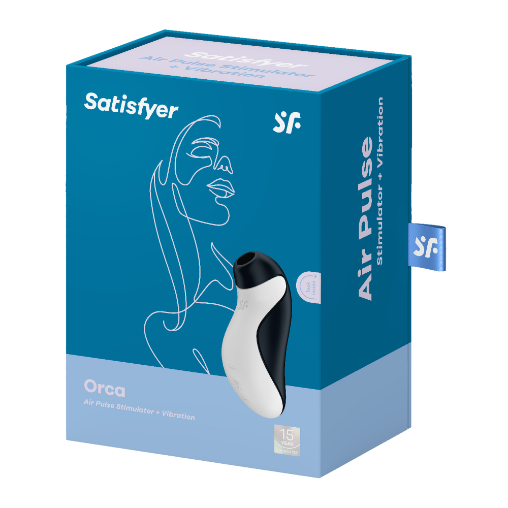 Мастурбатор - Вакуумный стимулятор для клитора с вибрацией, Orca Satisfyer (Германия) 1