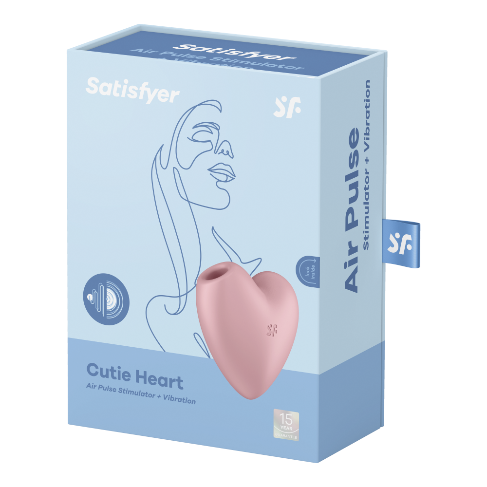 - Вакуумний стимулятор для клітора Cutie Heart колір: рожевий Satisfyer (Німеччина) 6