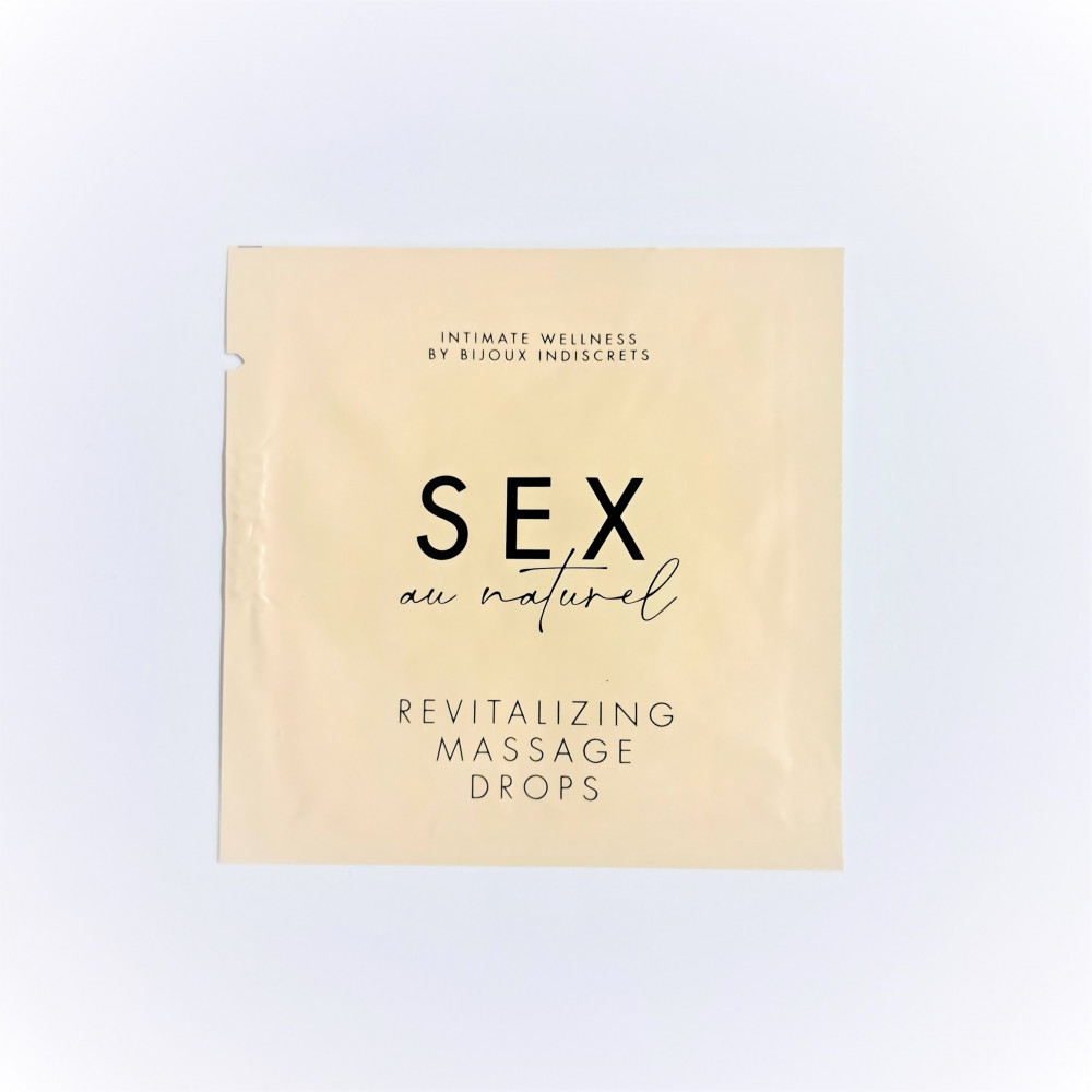  - САШЕТ Капли для интимного массажа Revitalising Intimate Massage Drops, 2 мл Sex au Naturel by Bijoux Indiscrets (Испания)