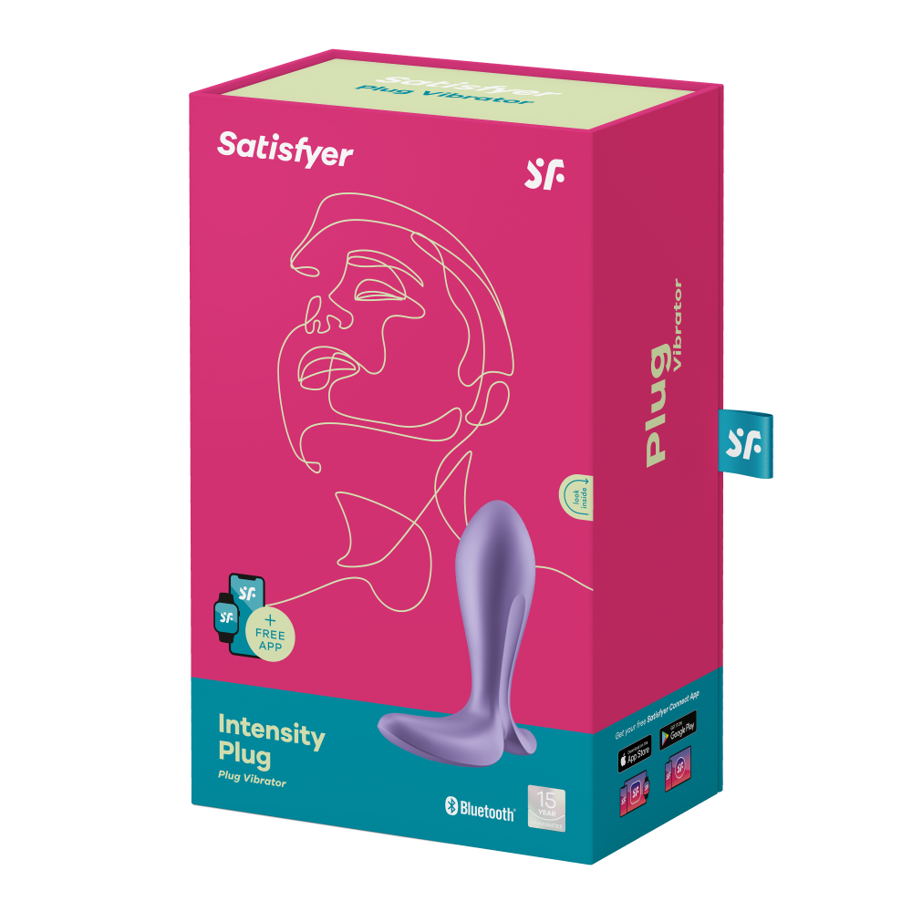 Анальные игрушки - Анальная смарт пробка с вибрацией Intensity Plug, цвет: фиолетовый Satisfyer (Германия) 1