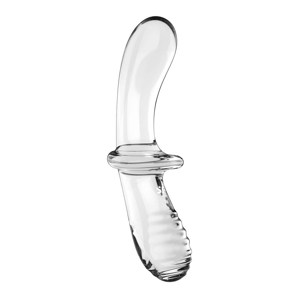 Фаллоимитатор - Стеклянный фаллоимитатор Double Crystal цвет: прозрачный Satisfyer (Германия) 2