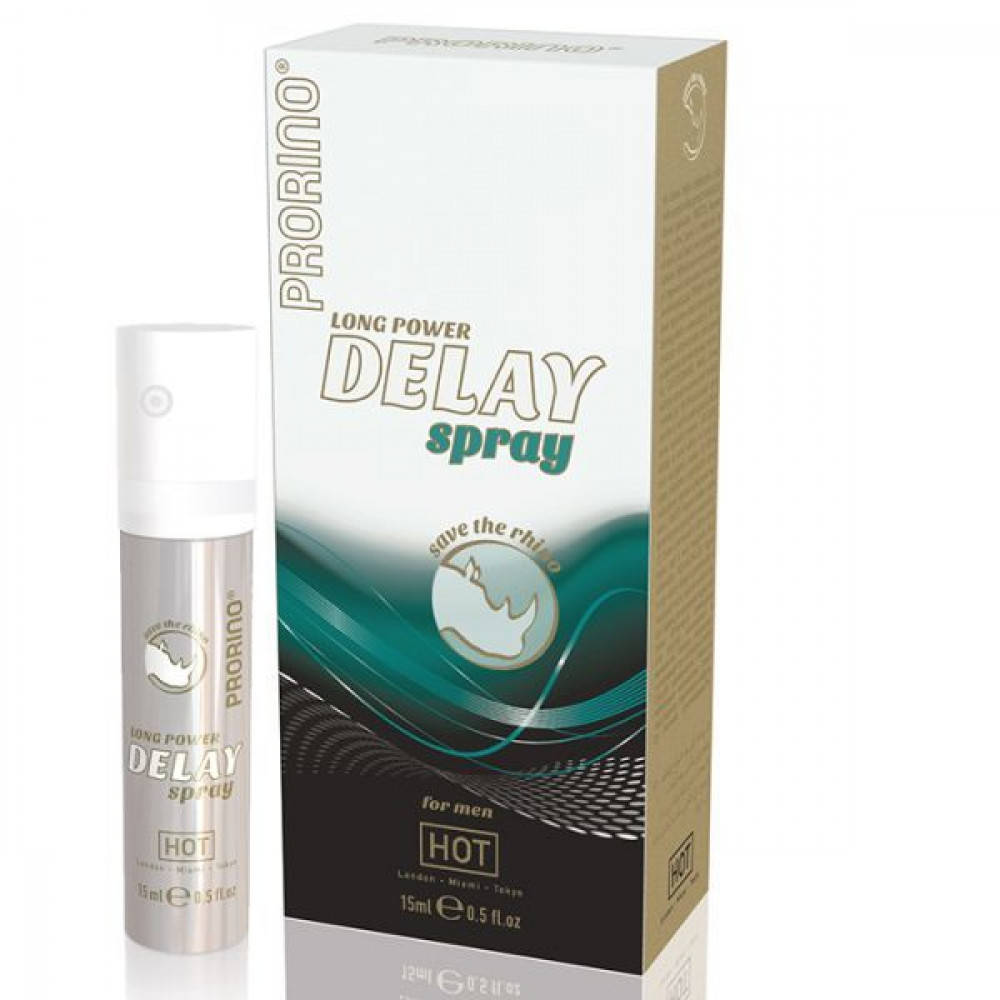 Стимулирующие средства и пролонгаторы - Продлевающий и эрекционный спрей для мужчин Prorino long power Delay Spray, 15 мл 2