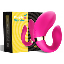 Вібромасажер для пар Boss Series з пультом ДК - Couple Vibrator Pink USB 9 Function, BS5200030