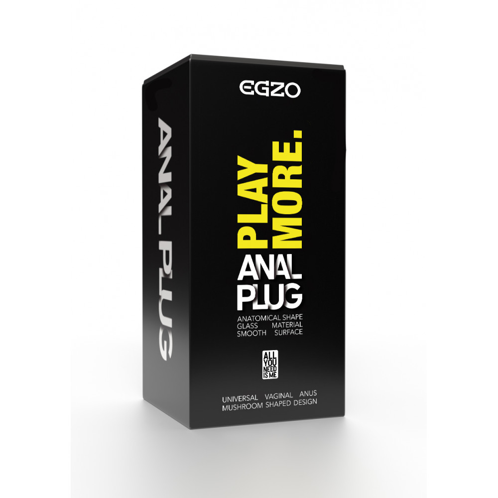 Разное - Анальный плаг из стекла EGZO EAP-B ( длина 11.9 см, диаметр 3.2 см ) 3