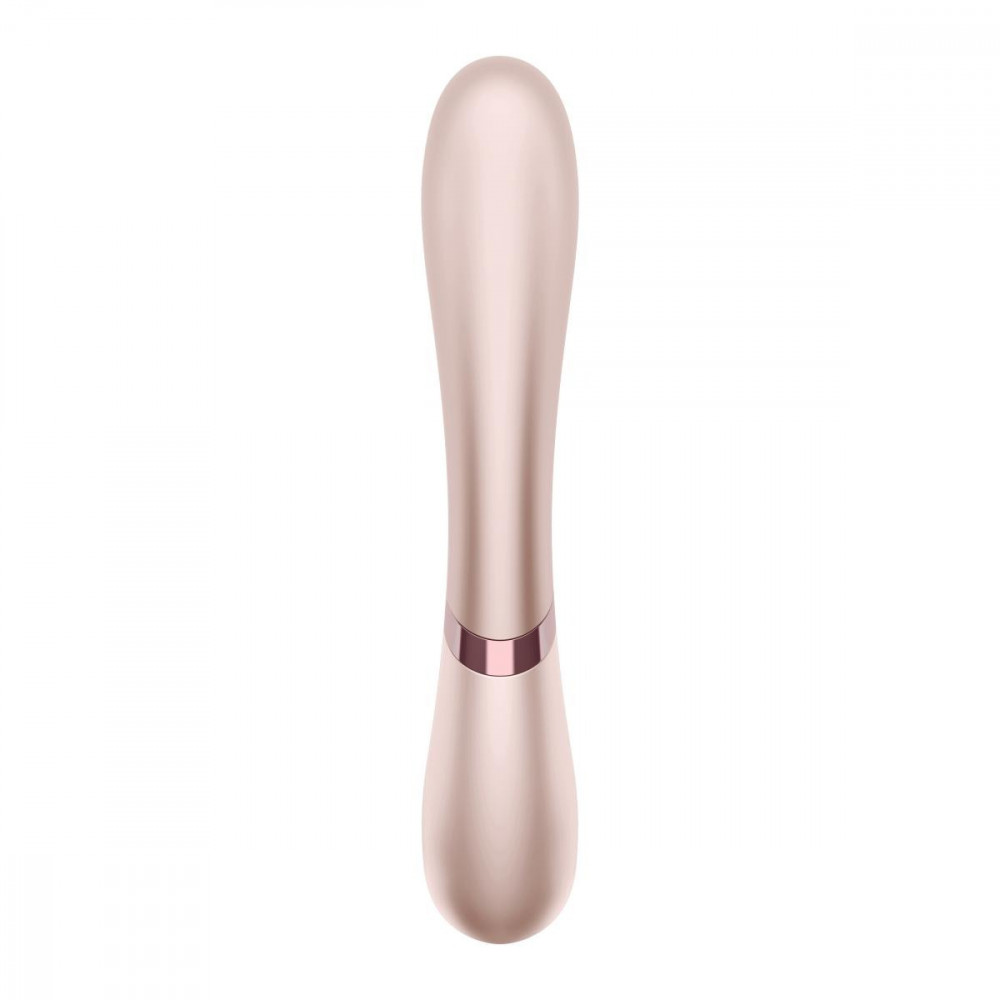 Разное - Двойной смарт вибратор с функцией нагрева Satisfyer Hot Lover, нюдовый 5