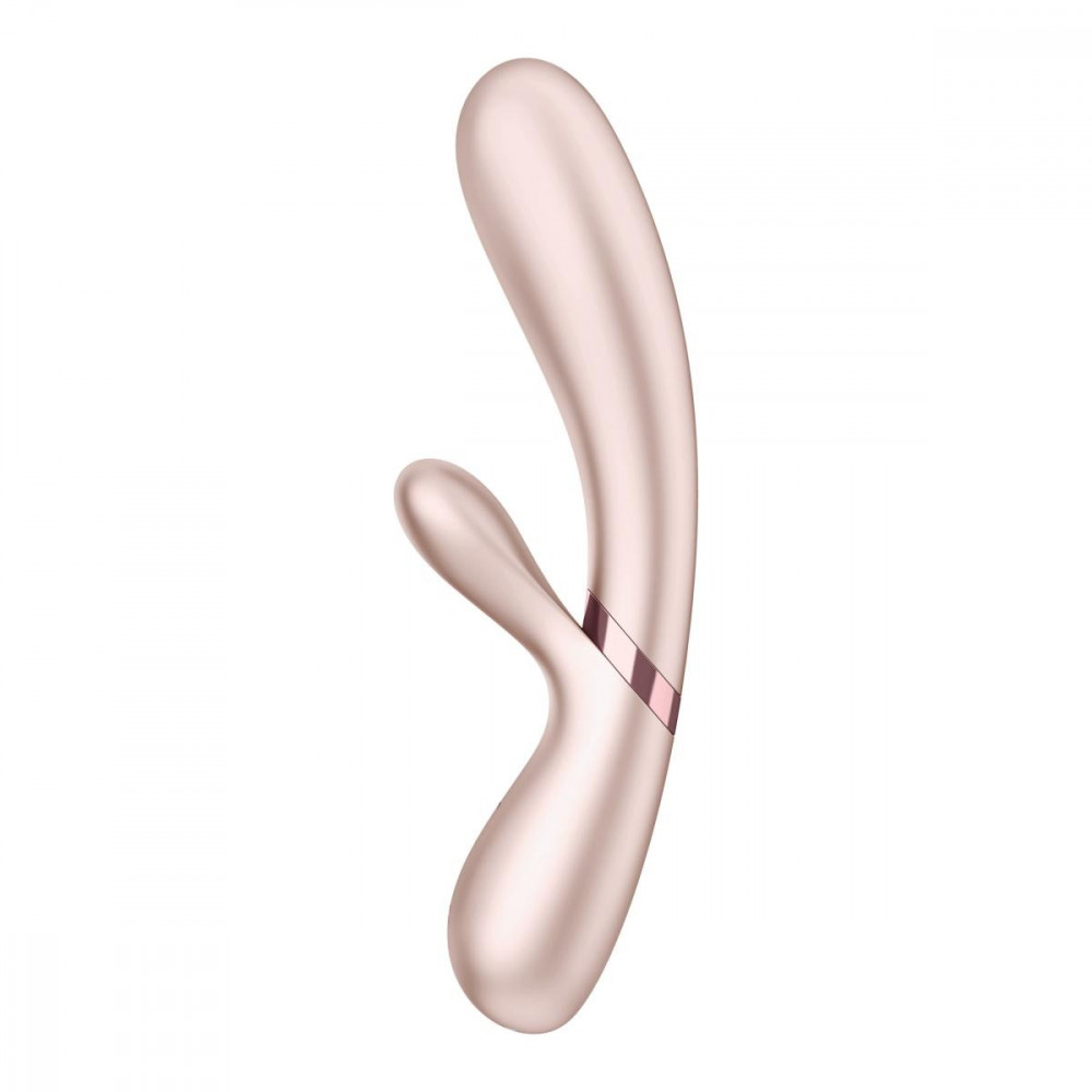 Разное - Двойной смарт вибратор с функцией нагрева Satisfyer Hot Lover, нюдовый 2