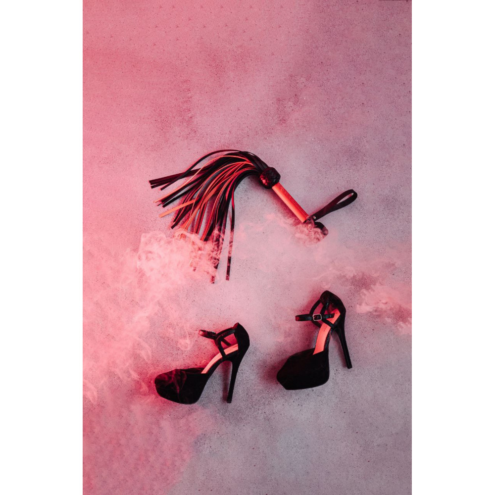 Різне - Флогер модель Flog3-35хвостів RED/Black (Шкіра) N 3