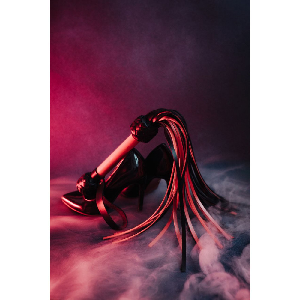 Різне - Флогер модель Flog3-35хвостів RED/Black (Шкіра) N 4